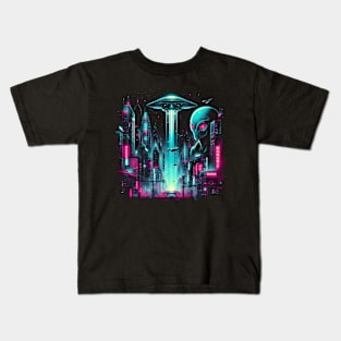 Neon Intrusion: The Alien City Kids T-Shirt